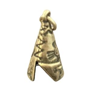 TEPEE Charm Native American Indian Pendant Southwest bird STERLING SILVER